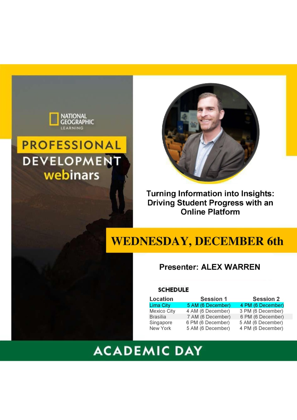 Cendux tiene el placer de invitarle al Seminario Internacional: “Turning Information into Insights: Driving Student Progress with an Online Platform”